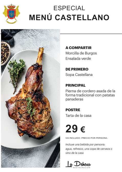 MENÚ CASTELLANO