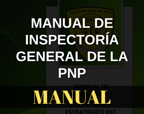 Manual de Inspectoría General de la PNP