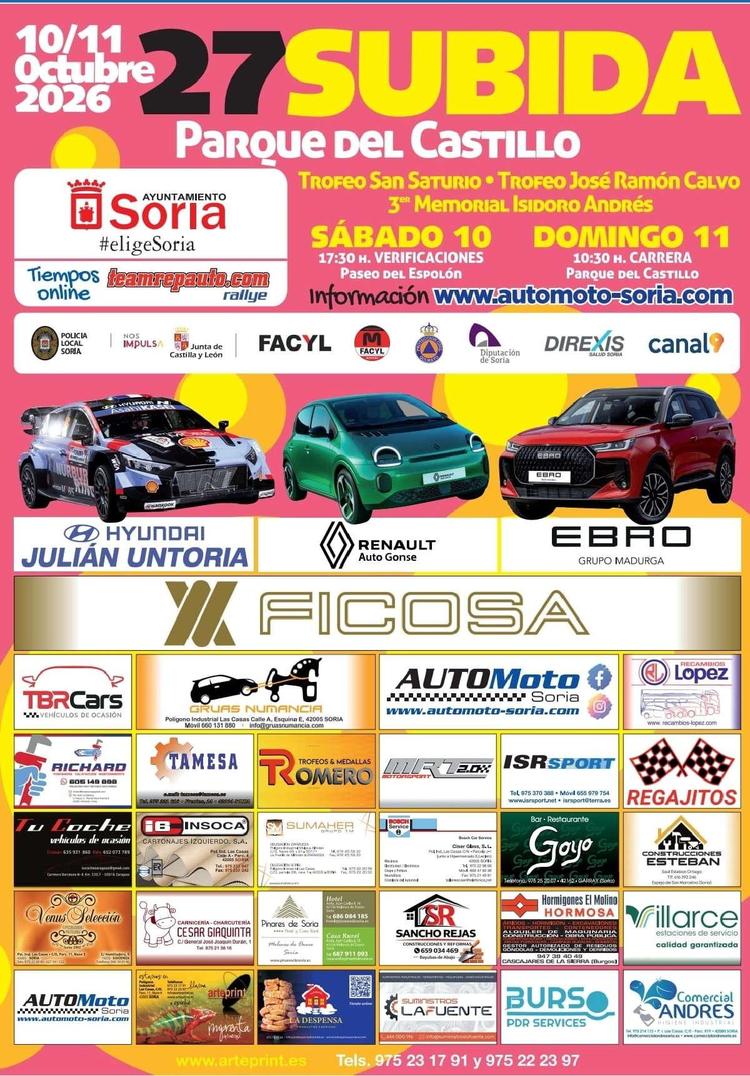 La XXVII Subida al Parque del Castillo llega a Soria este octubre
