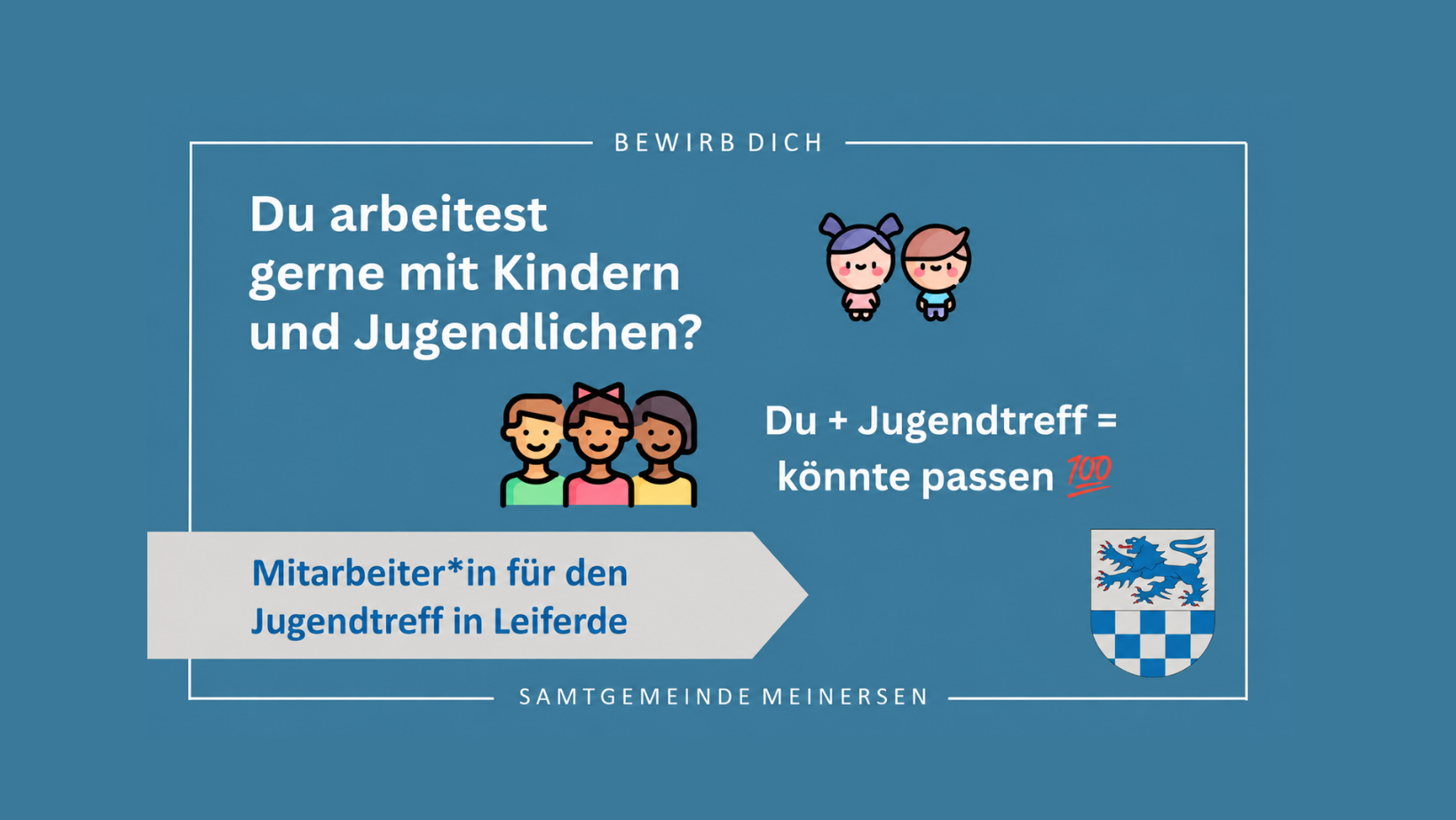 BEWIRB DICH JETZT.