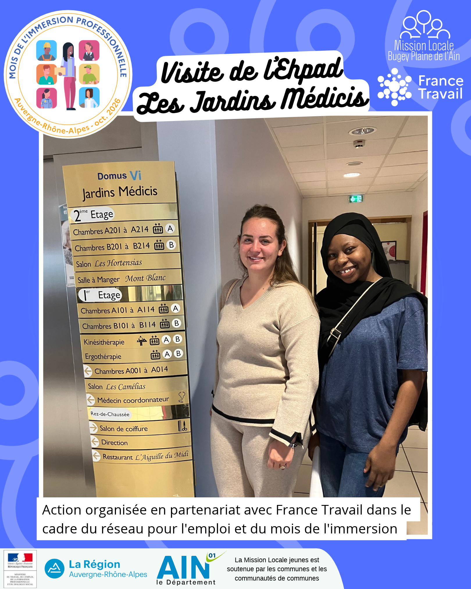 Mois de l'immersion - Visite de l'Ehpad "Les Jardins Médicis"