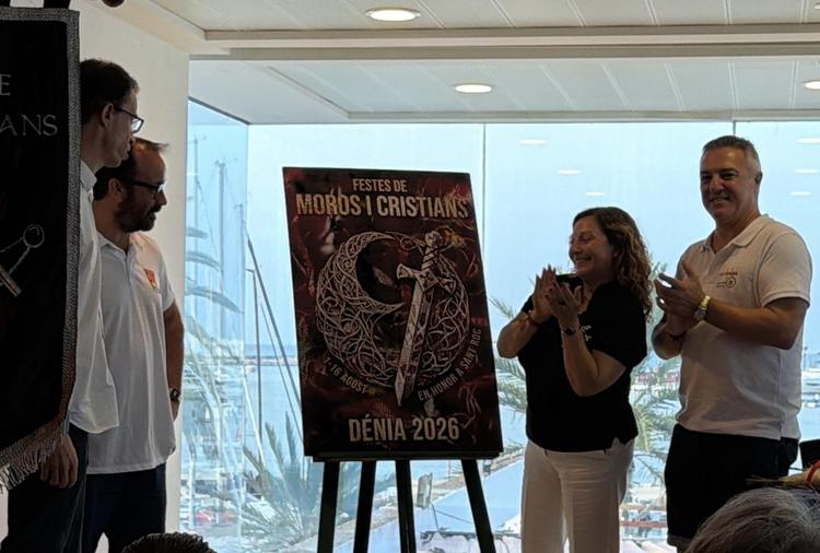 La FEMMICC presenta el cartel anunciador de las Fiestas de Moros y Cristianos de Dénia 2026 y desvela el nombre del pregonero