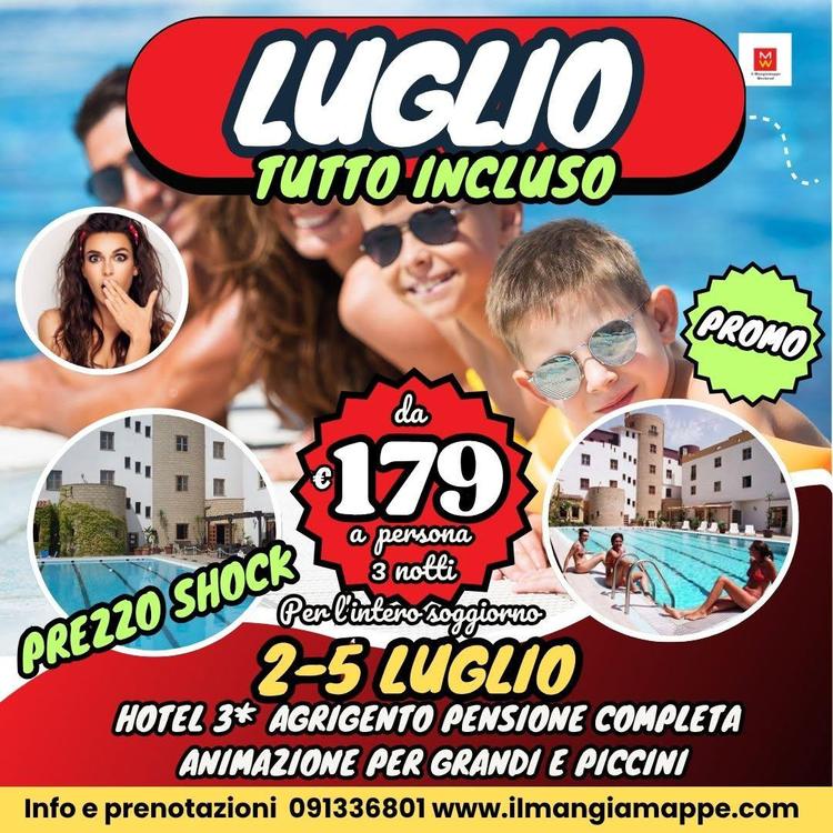 SPECIALE LUGLIO HOTEL 3* AGRIGENTO
