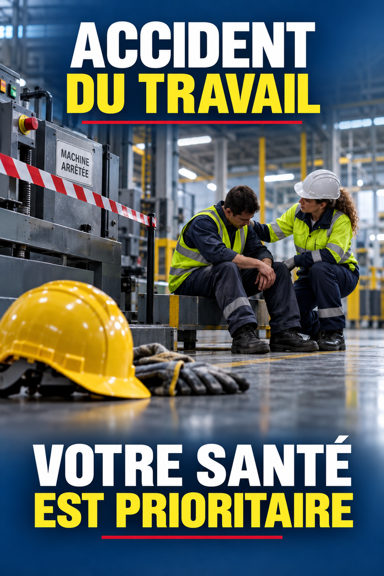 Accident du travail : votre santé est prioritaire