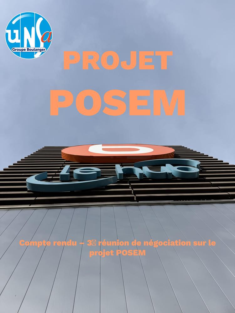 Compte rendu de la 3ᵉ réunion de négociation sur le projet POSEM