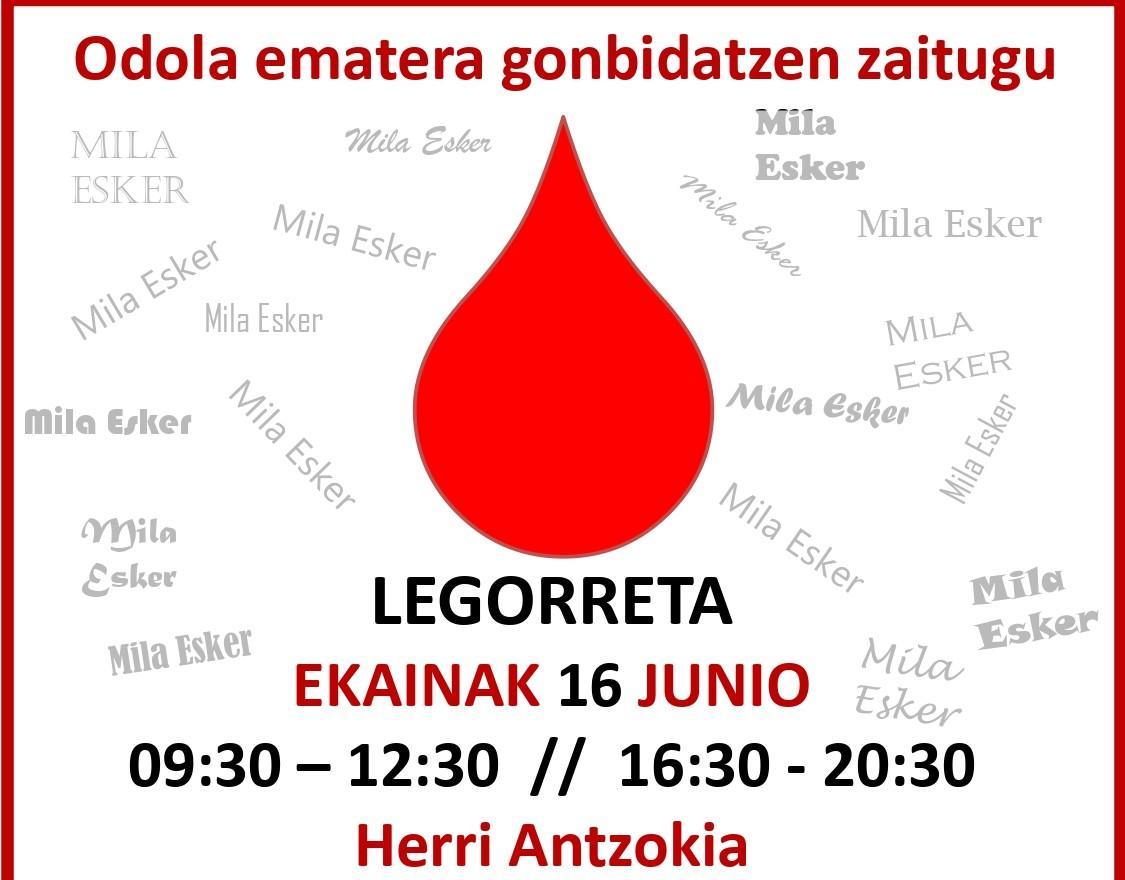 Odola emateko aukera izango da gaur arratsaldean
