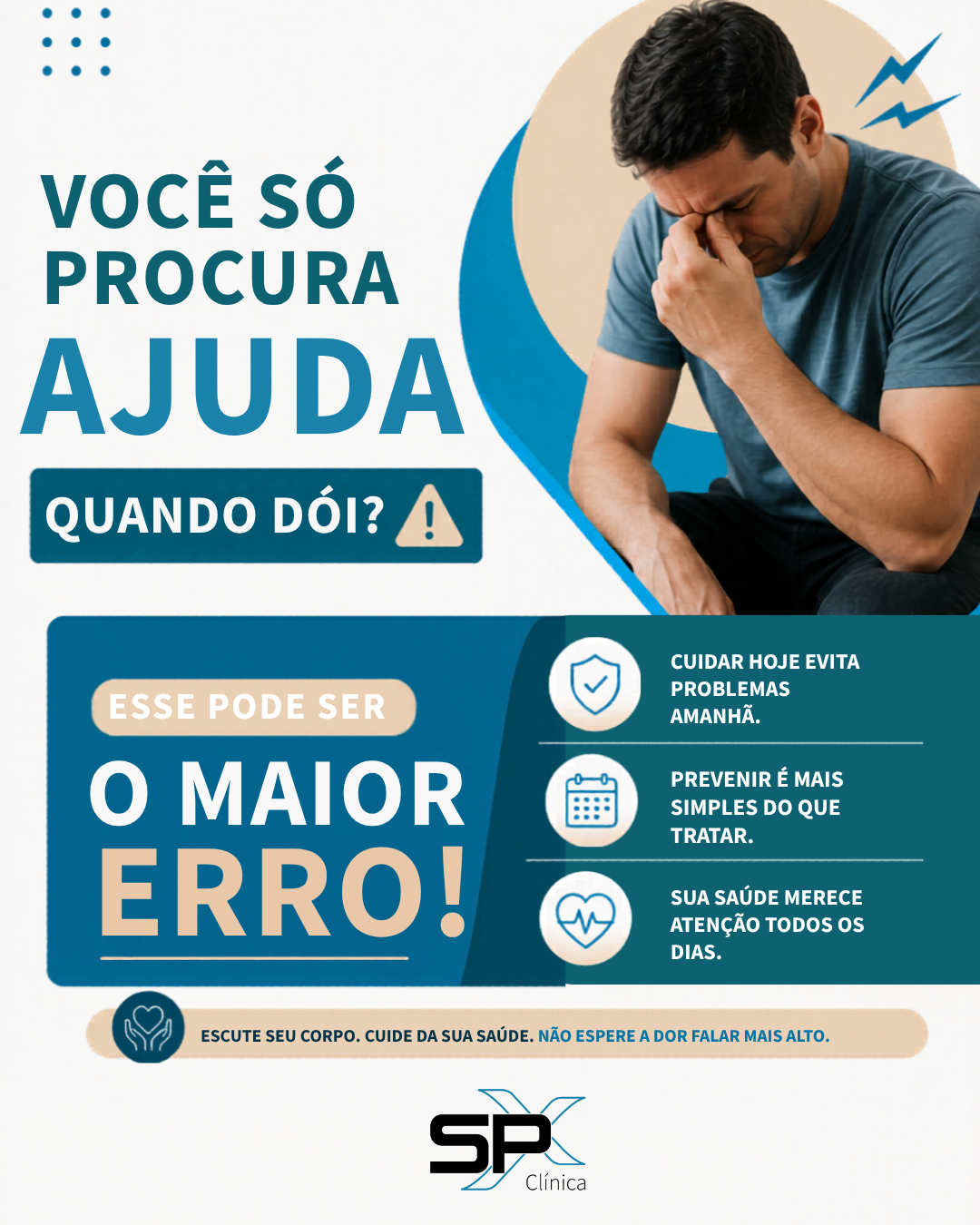 👨🏻‍⚕️📞 Você só procura ajuda quando a dor aparece?