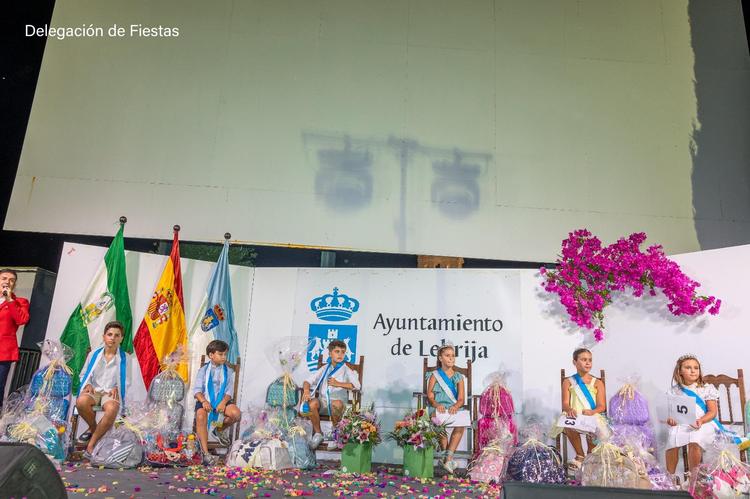 Celebrada la elección del Rey y la Reina de la Feria y Fiestas Patronales de Lebrija en la modalidad infantil
