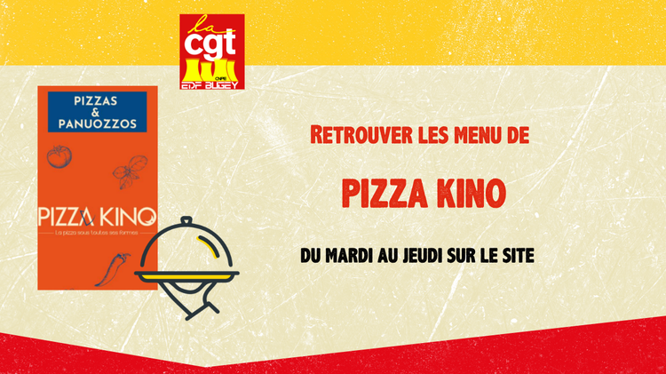PIZZA KINO : retrouver le menu ICI mars 2026