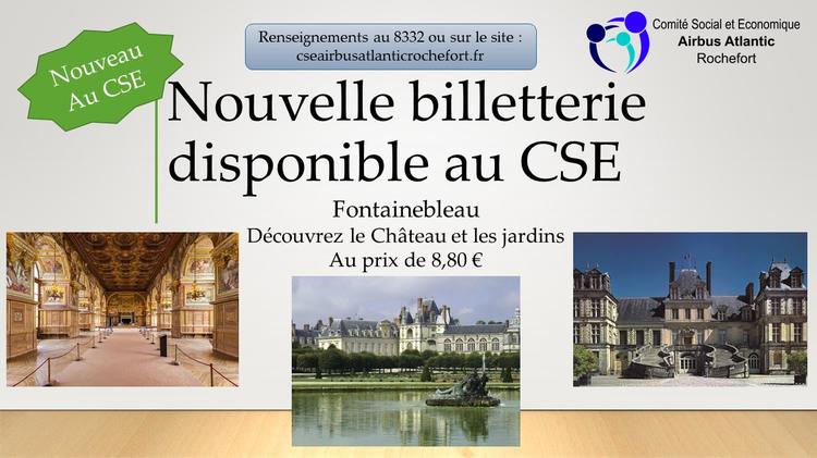 Nouvelle billetterie (Fontainebleau)
