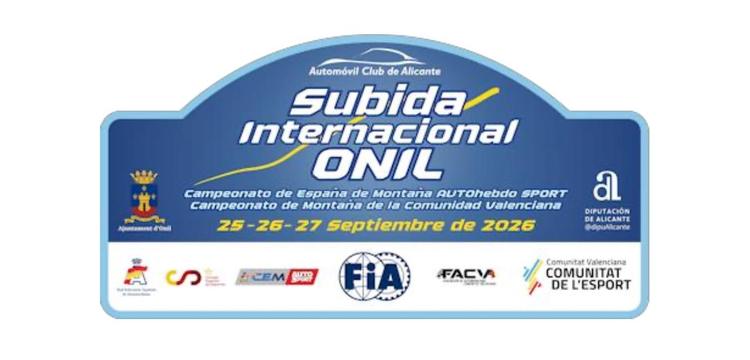 La Subida Internacional de Onil 2026 se celebra el 25, 26 y 27 de septiembre