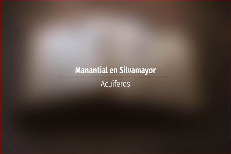 Manantial en Silvamayor