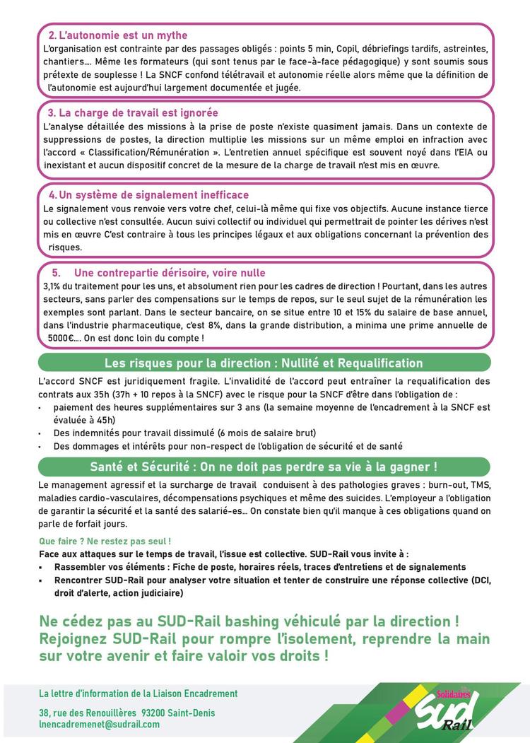 SUD-Rail // Forfait-jours ne veut pas dire corvéable à l'infini !