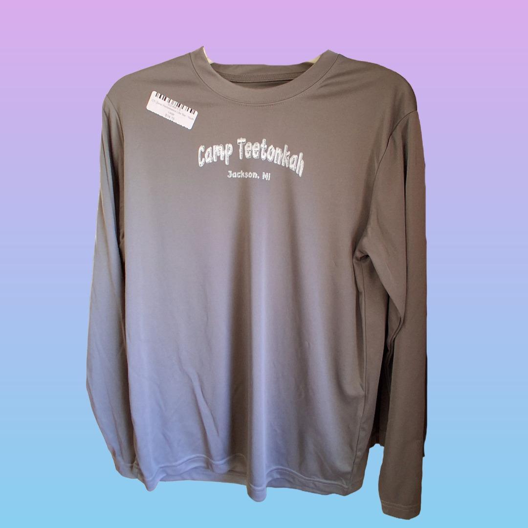 Gray Long-sleeved Performance T-shirt