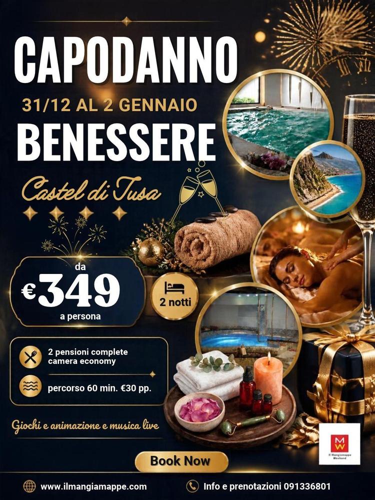 CAPODANNO SPECIALE 𝐖𝐄𝐄𝐊𝐄𝐍𝐃 𝐁𝐄𝐍𝐄𝐒𝐒𝐄𝐑𝐄  𝐇𝐎𝐓𝐄𝐋 𝟒* 𝐂𝐀𝐒𝐓𝐄𝐋 𝐃𝐈 𝐓𝐔𝐒𝐀 (𝐌𝐄)