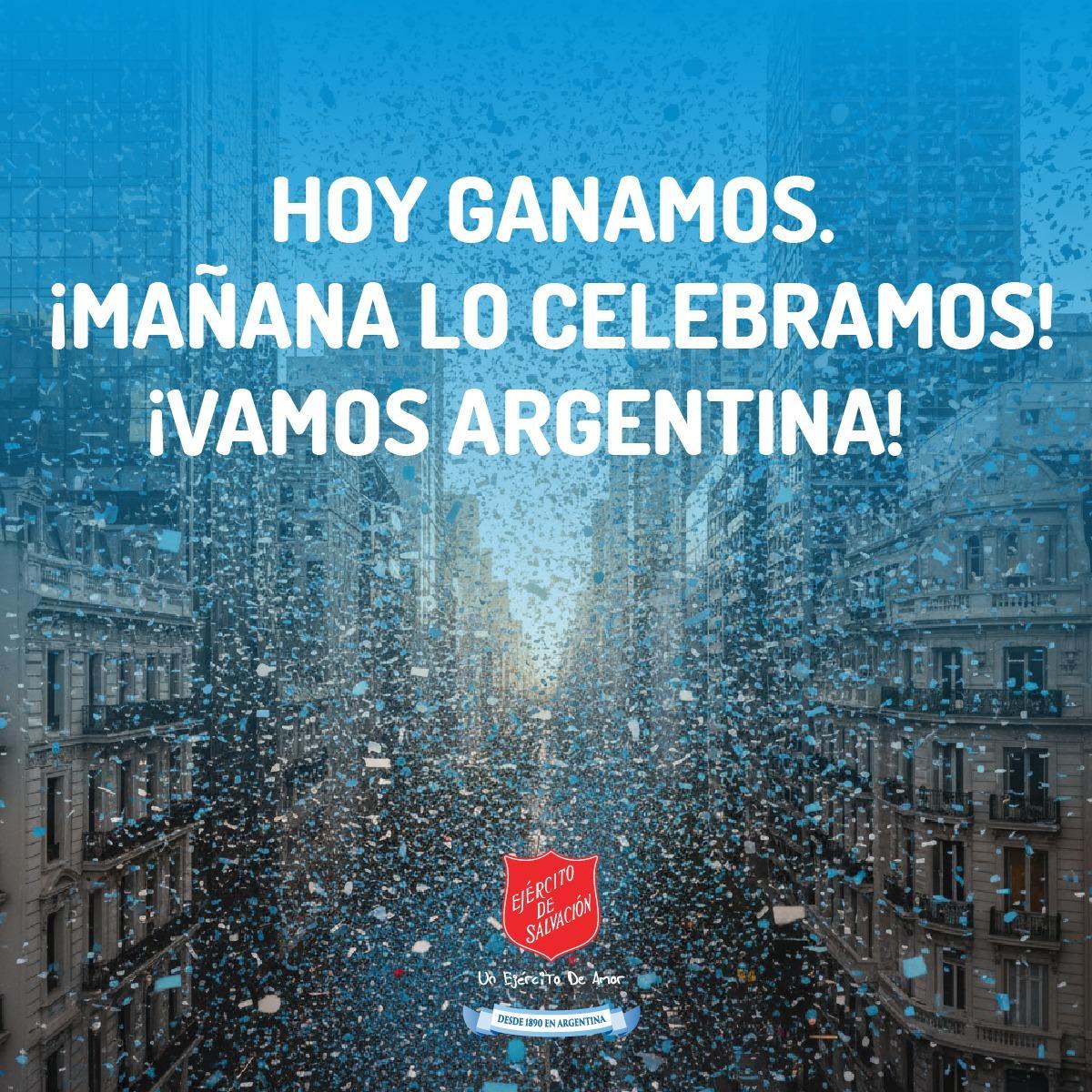 ¡GANAMOS! ¡¡¡VAMOS ARGENTINA!!!