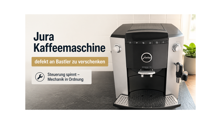☕ Jura Kaffeemaschine – defekt an Bastler zu verschenken