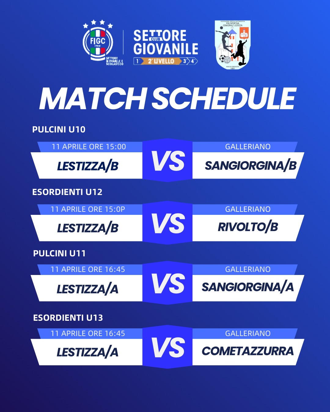 Calendario settimanale 