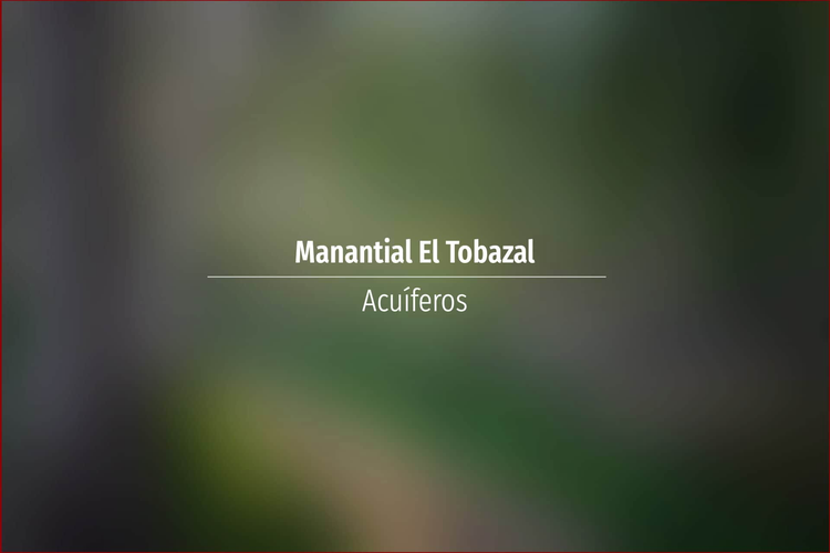 Manantial El Tobazal