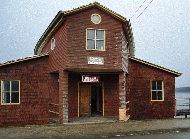 Centro Cultural de Queilen en Queilen, Chiloé, Sur de Chile
