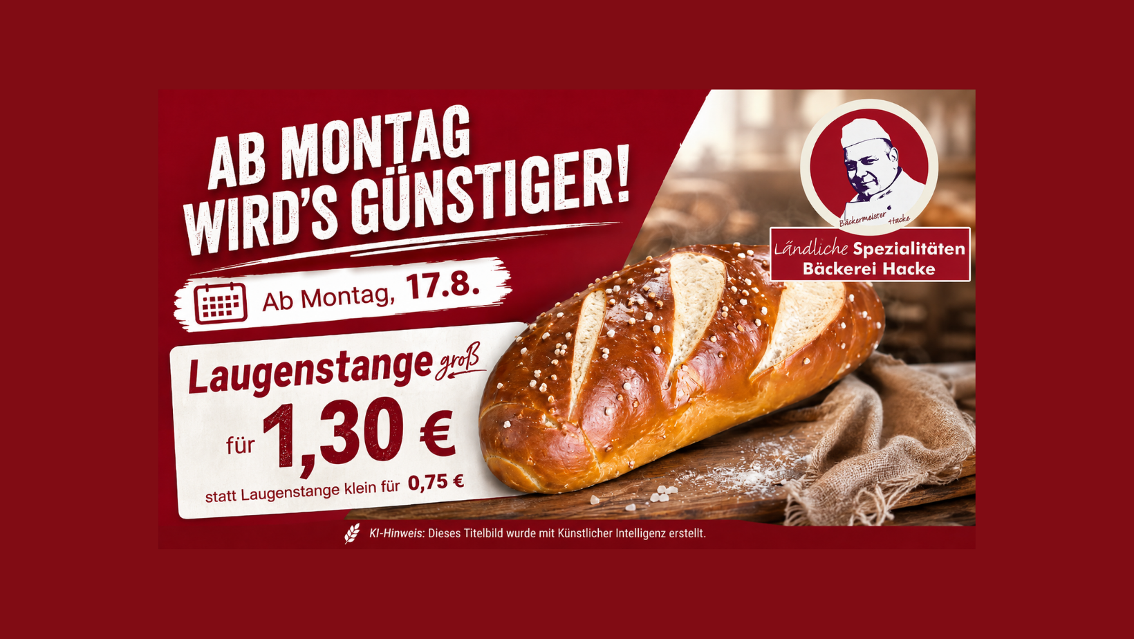 🥖 Bäckerei Hacke – Ab Heute wird’s günstiger! 👍