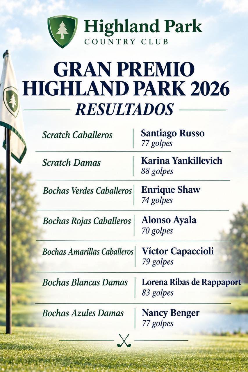                GRAN PREMIO HIGHLAND PARK 2026