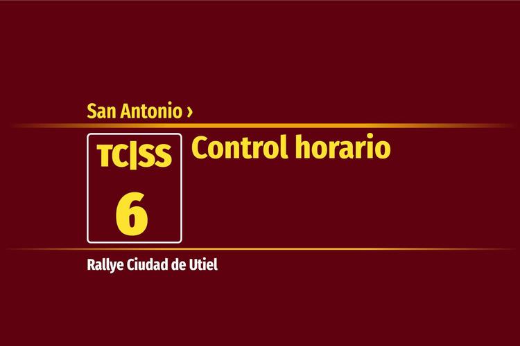 Tramo 6 &nbsp;›&nbsp; San Antonio | Control horario