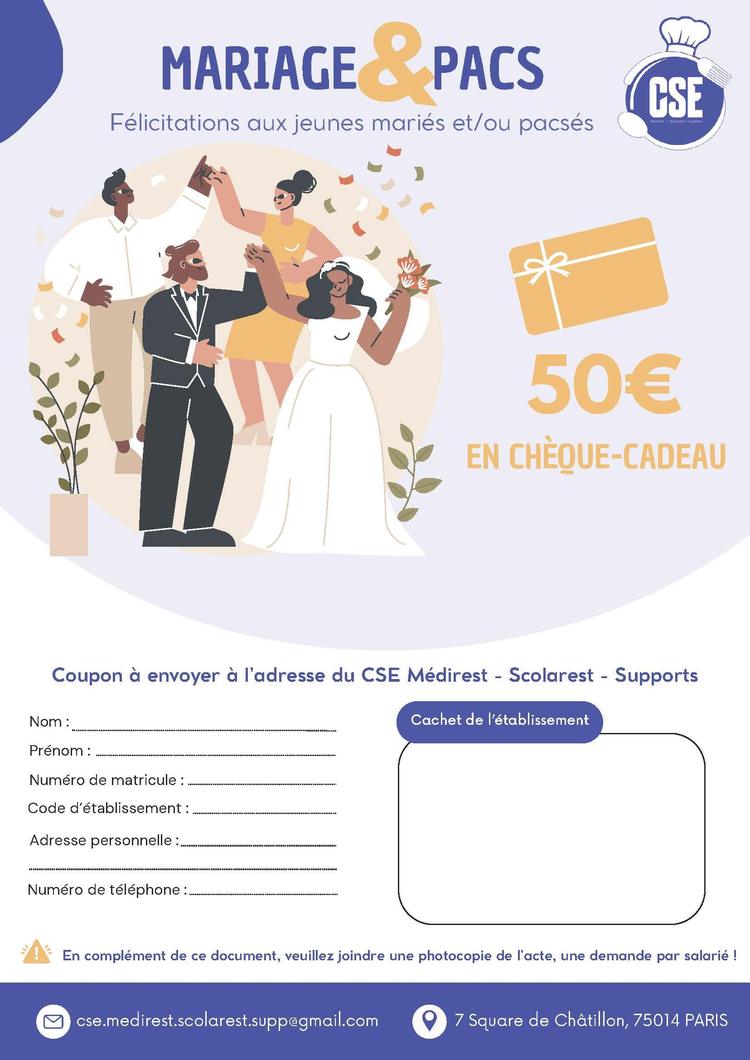 Affiche Mariage / PACS