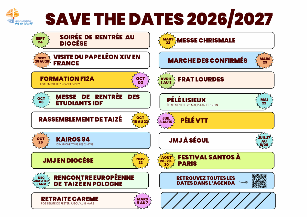 Save the dates 2026/2027