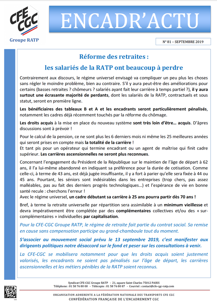 Encadr'ACTU n°81