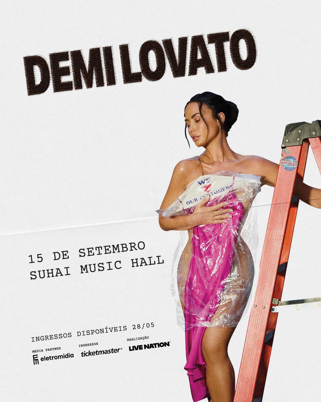 DEMI LOVATO anuncia SHOW SOLO no BRASIL da TURNÊ "IT'S NOT THAT DEEP"