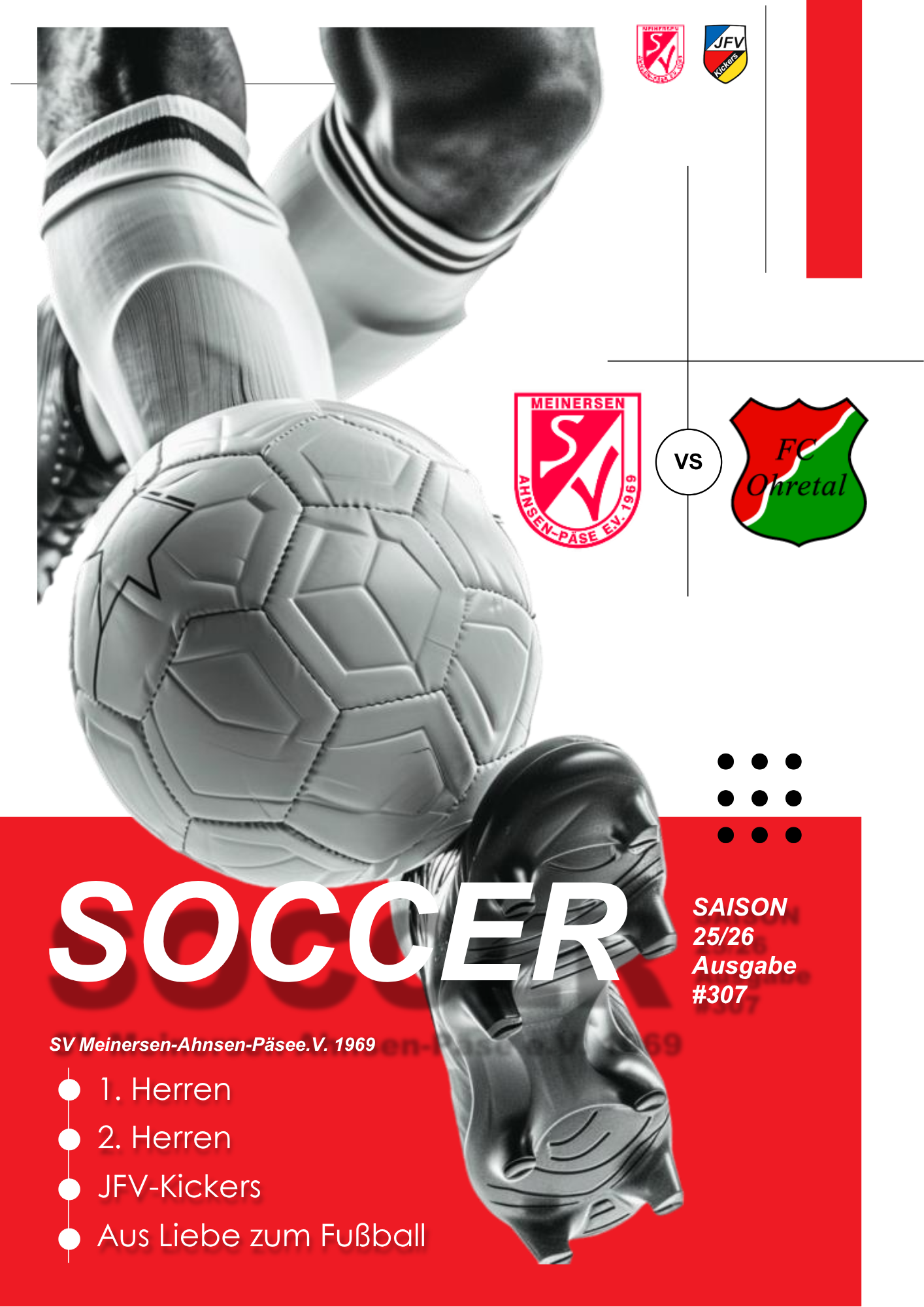 Fussball - SV MAP -Soccer Stadionheft zum Heimspiel am 10.05.26 gegen den FC Ohretal