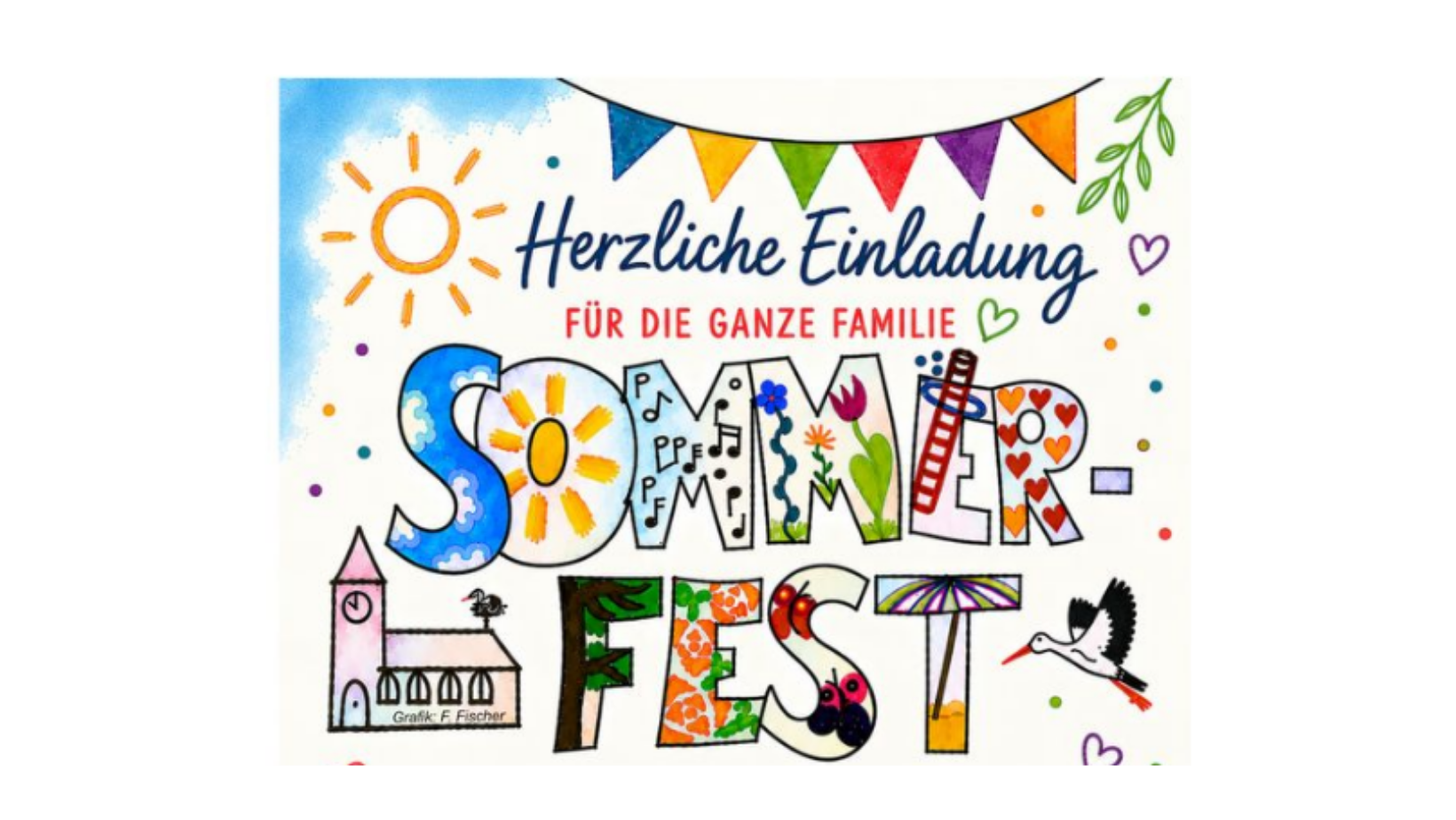 Sommerfest der St. Viti Kirchengemeinde am 21.06.26: Familiengottesdienst, Spielstationen und Burger vor der Kirche
