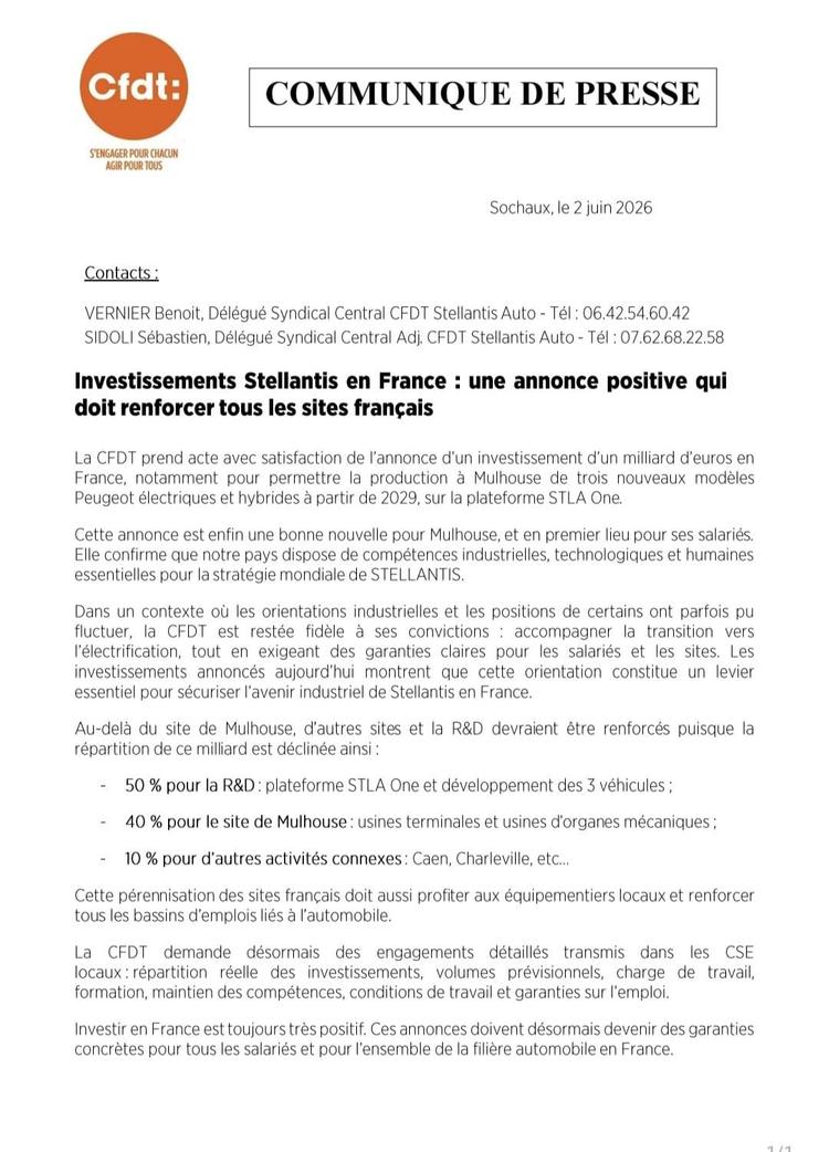 Le site de Caen  recevra une petite part du milliard d'euros destiné à  Mulhouse. 