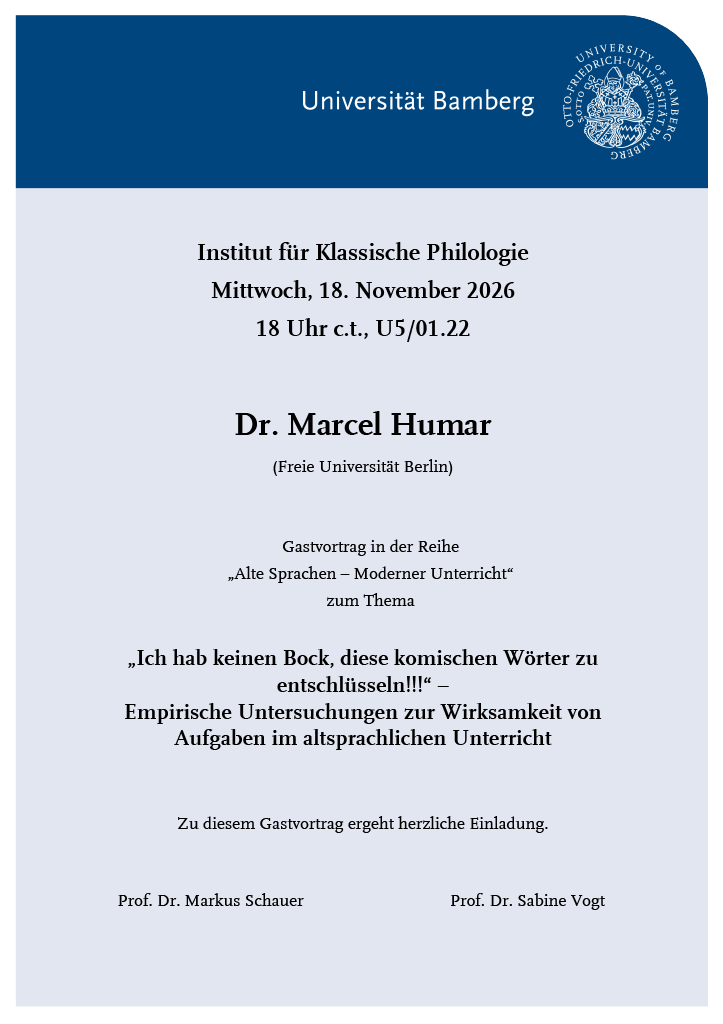 „Ich hab keinen Bock, diese komischen Wörter zu entschlüsseln!!!“ – Empirische Untersuchungen zur Wirksamkeit von Aufgaben im altsprachlichen Unterricht