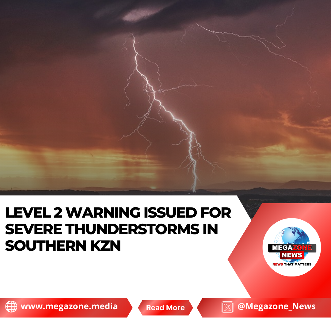 Level 2 Warning Issued for Severe Thunderstorms in Southern KZN
