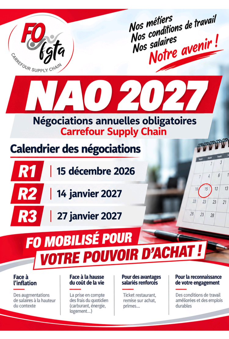 Calendrier NAO 2027