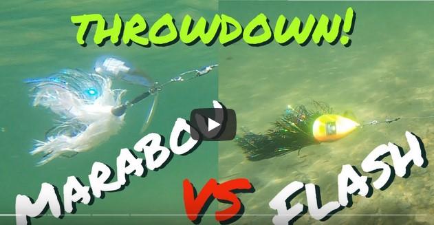Bucktails, MARABOU VS FLASH! When & Why? Underwater split screen footage!