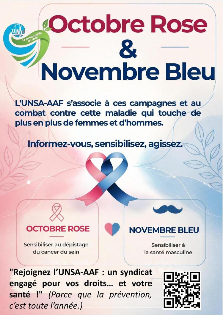 Octobre rose et novembre bleu