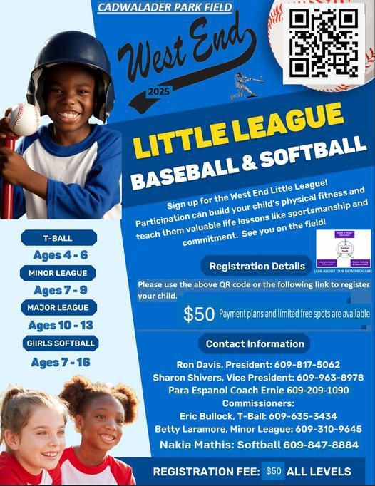 WEST END LITTLE LEAGUE BASEBALL AND SOFTBALL