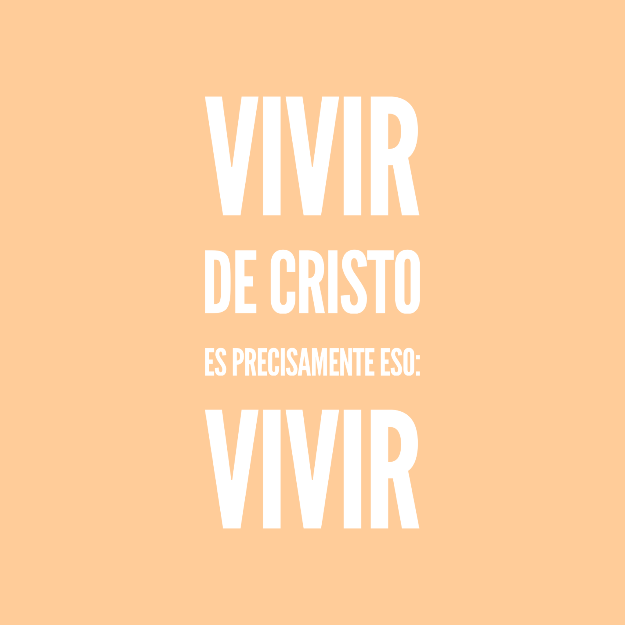 Hoy, el reto del amor es poner a Cristo en aquello que tienes entre manos