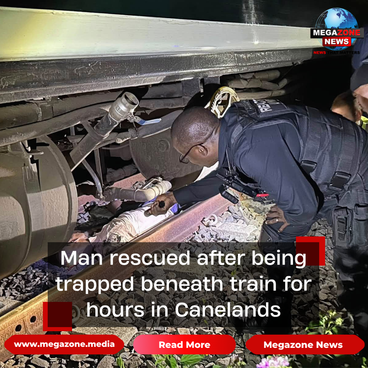 Man rescued after being trapped beneath train for hours in Canelands