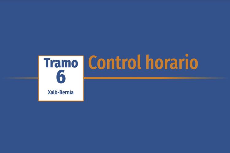 Tramo 6 › Xaló-Bernia › Control horario