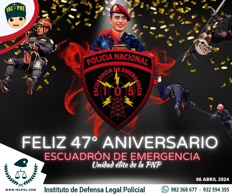 Feliz aniversario Escuadrón de Emergencia