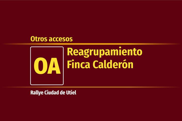 Reagrupamiento Finca Calderón