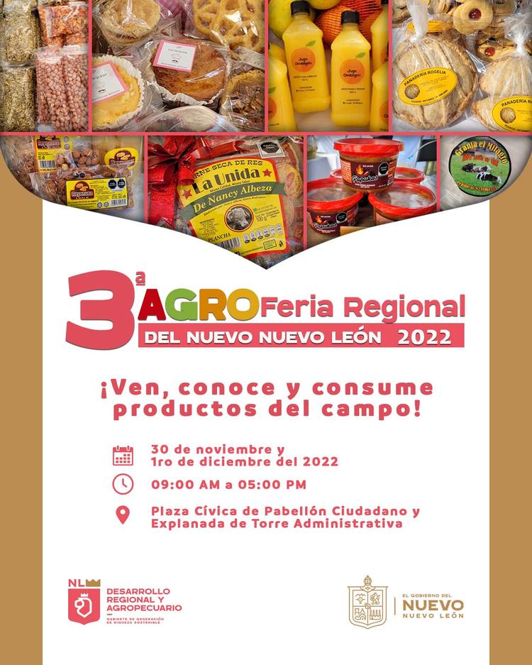 ¡Te invitamos a la 3ra AGRO Feria Regional del Nuevo, Nuevo León!