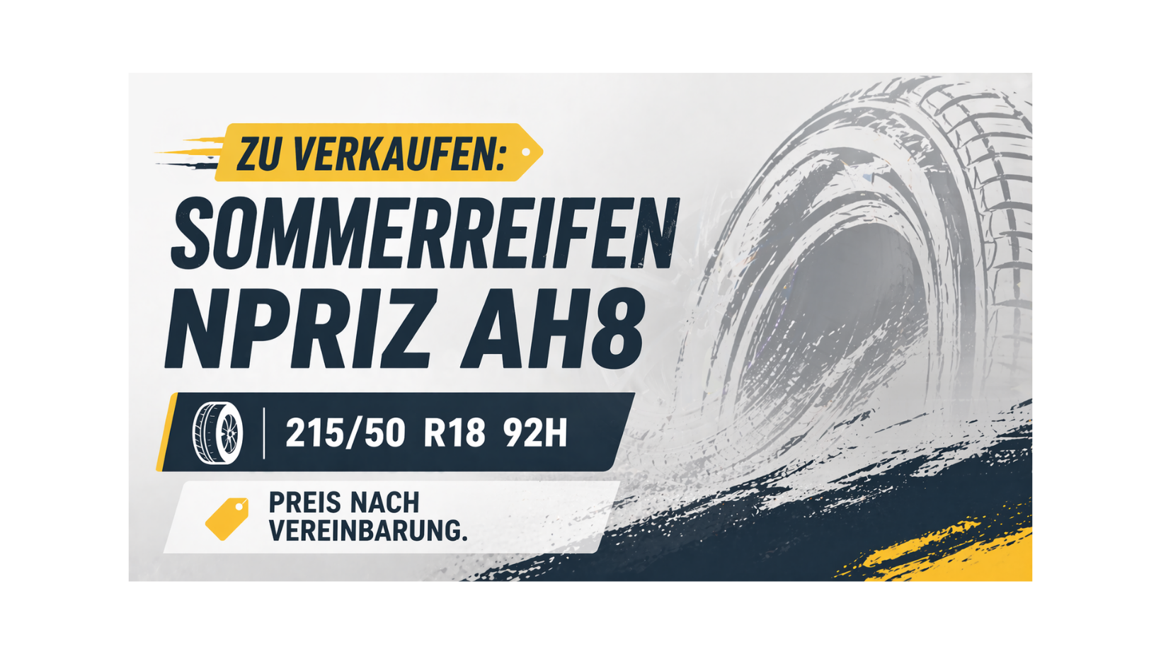 Neue Sommerreifen zu verkaufen