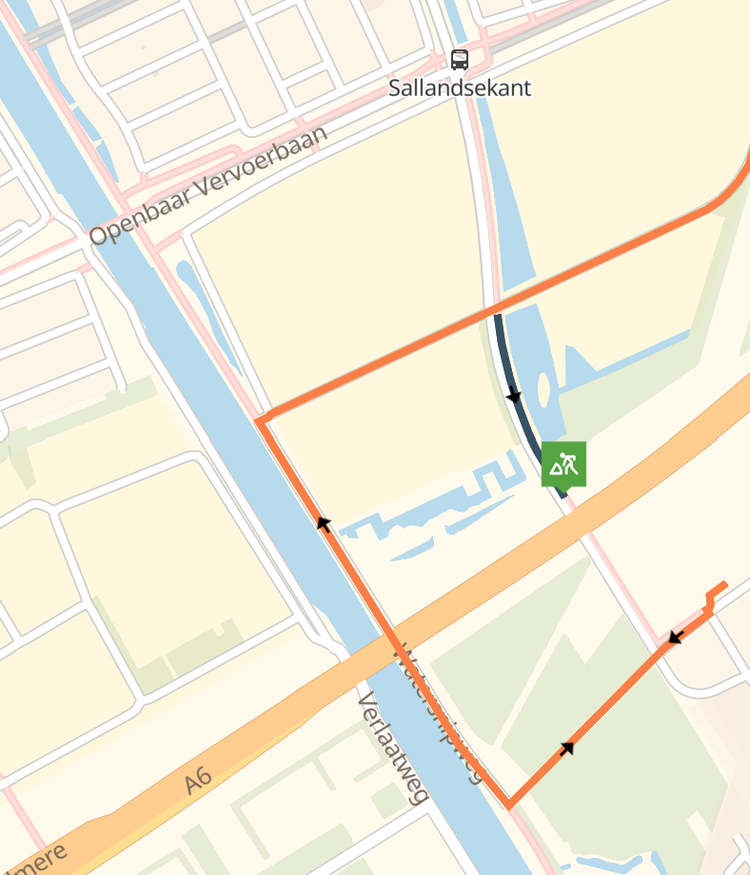 Werkzaamheden fietspad richting Sallandsekant