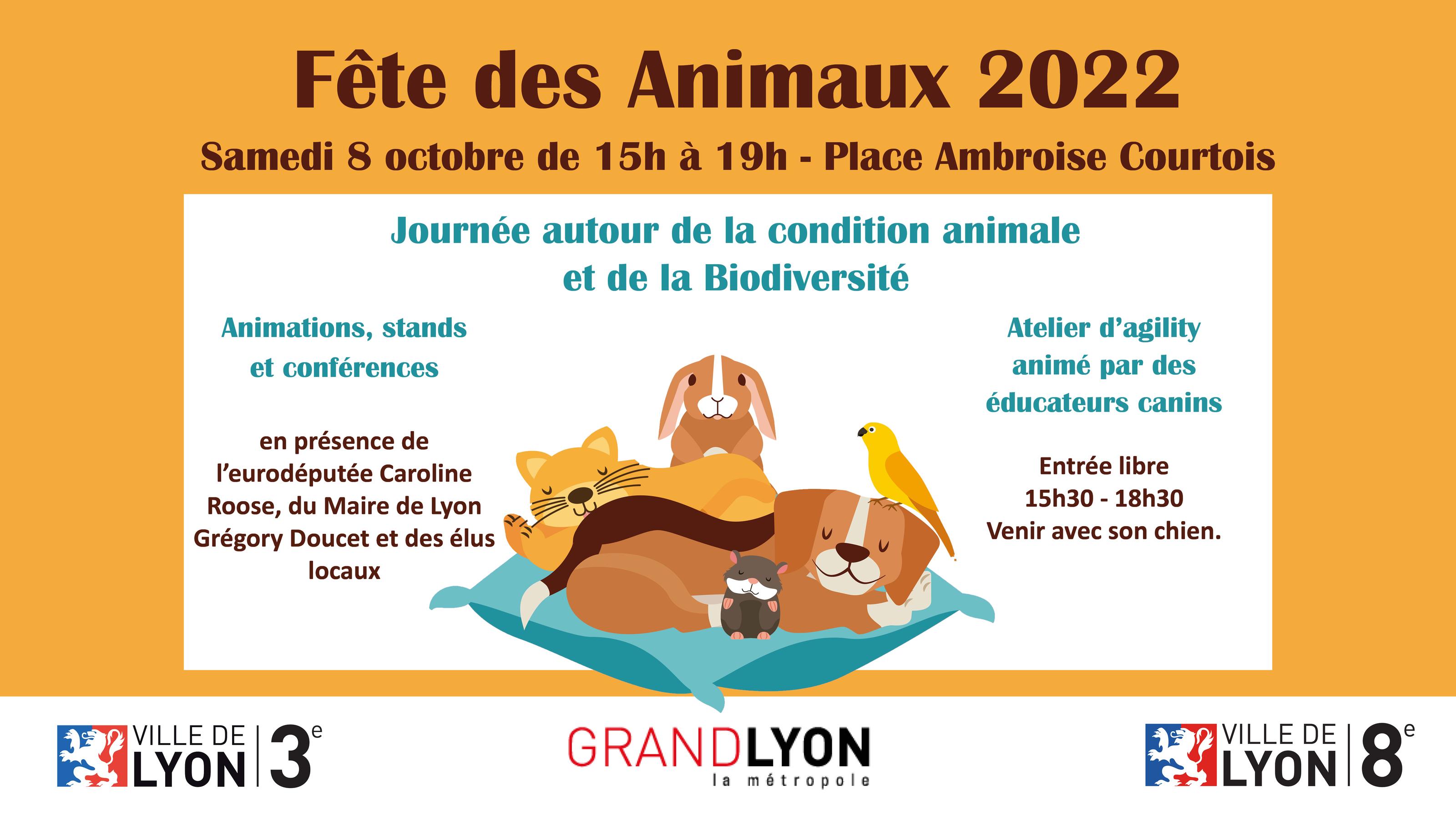 Fête des animaux : samedi 8/10 - place Ambroise Courtois