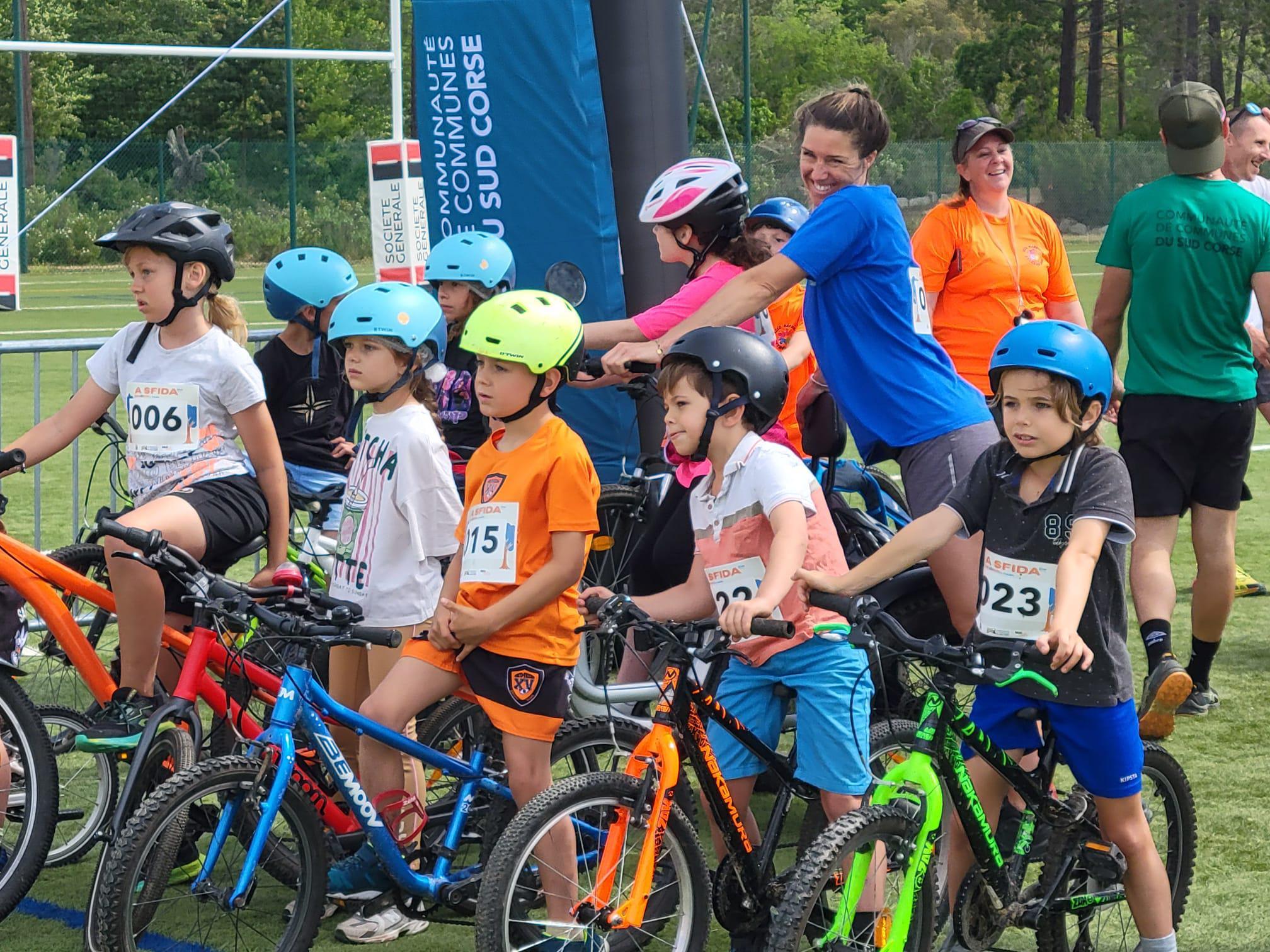 On a relevé le défi « bike and run », autour du stade de Lecci